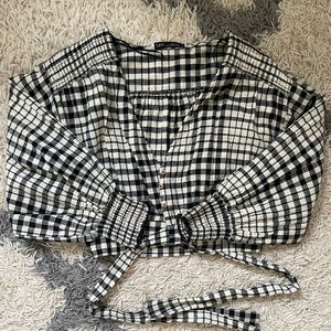 Zara Gingham Two Piece